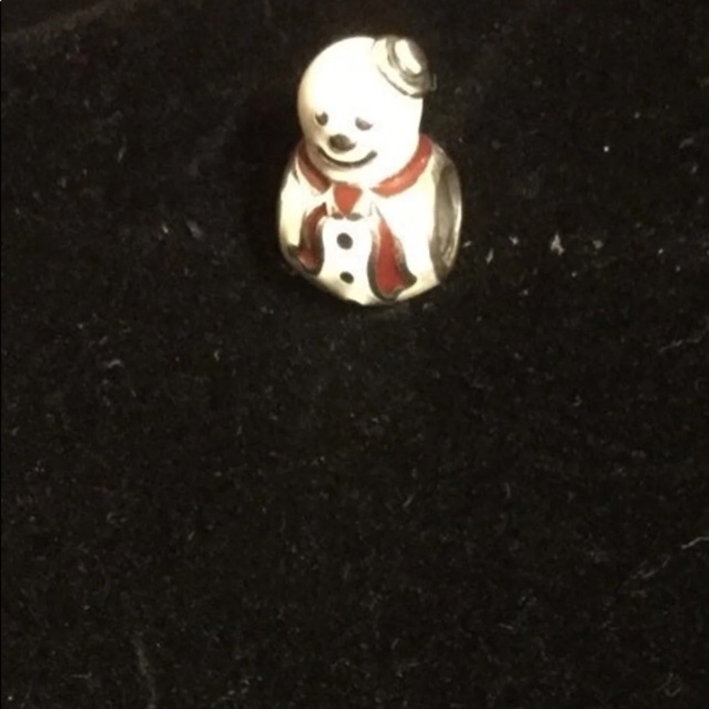 Snowman pandora charm